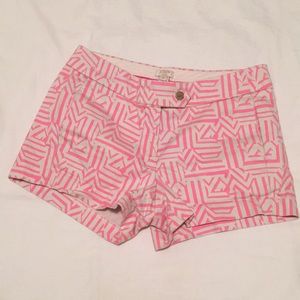 Preppy J. Crew Pink Shorts